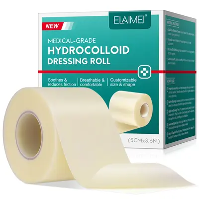 Hydrocolloid Dressing Roll, 1m X 5cm Waterproof Adhesive Bandage