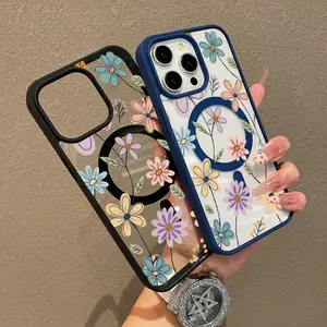 Premium Magnetic Case for iPhone17/11/12/13/14/15/16/promax Simple line flowers y2k cased MagSafe Ready, Anti-Fall, Springtok and Ultra-Thin Design |     Perfect for Everyday Use Protector Screen Protector Aesthetic Resistance