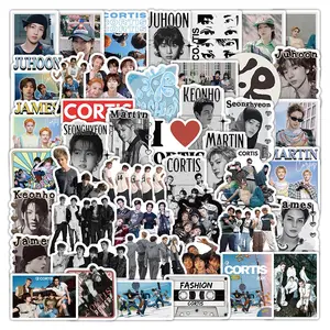 Cortis Stickers Pack of 50, Perfect for Water Bottles and Laptops, Versatile Use, Ideal Gift Item, Decorative Sticker Borders