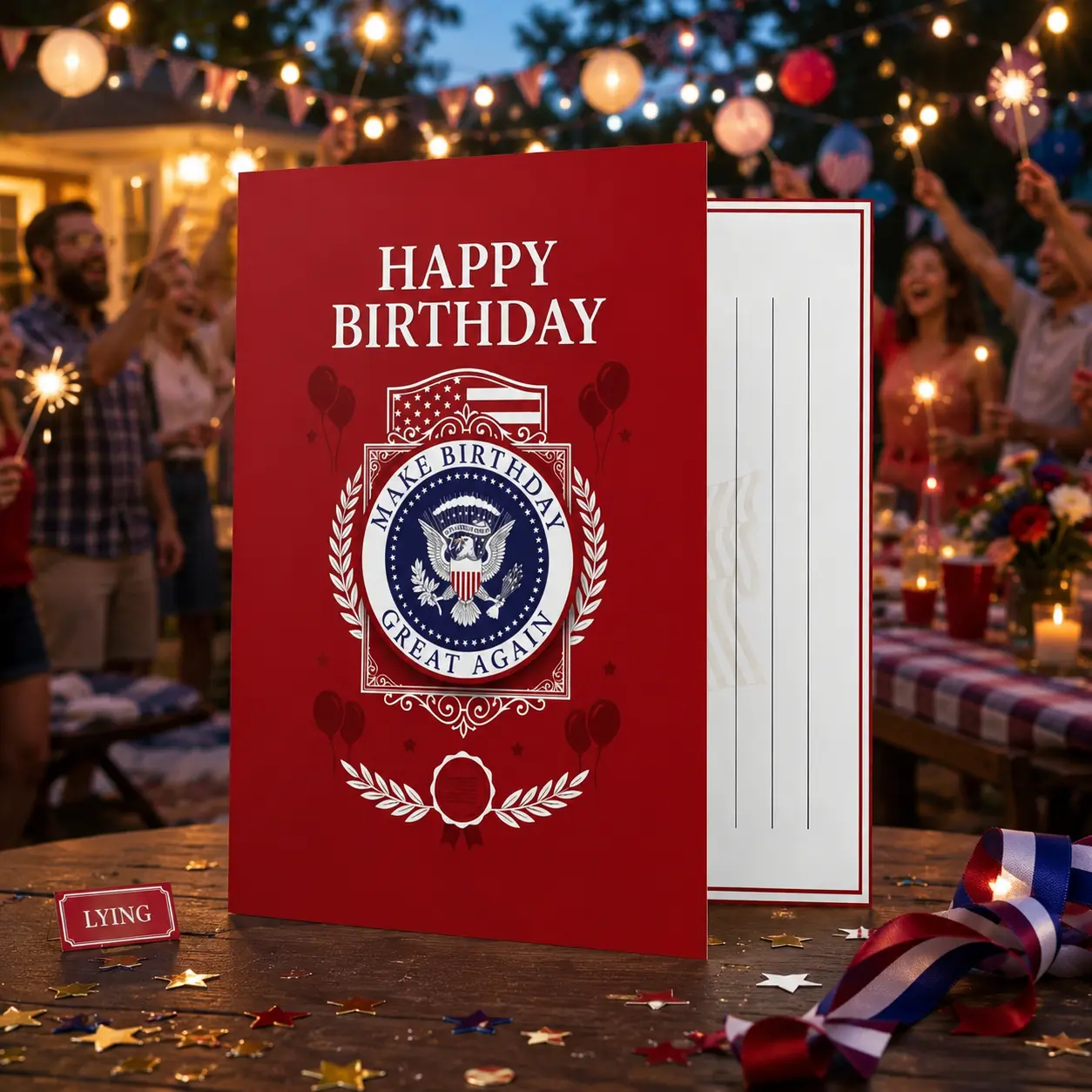 Funny Talking Birthday Card with Sound, Musical Audio Greeting Card for Men Women Friends Family, Hilarious Birthday Gag Gift, Opens to Play Voice Message Automatically, 5x7 Card with Red Envelope