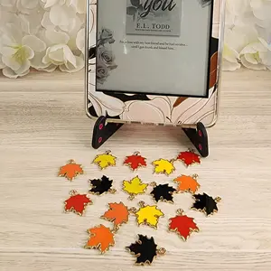 Kindle Autumn Fall Leaves Dust Plug Charms/E-Reader Charms/Cell Phone Charm Dangle  Compatible For All Type C & Iphone Devices