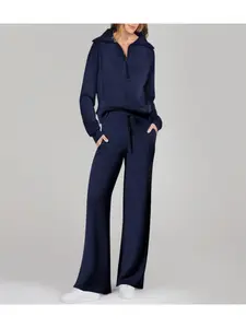 Women 2 Piece Outfits Sweatsuit Oversized Sweatshirt Sweatpants Tracksuit Sweat Lounge Matching Set 2025 Fall Trendy Solid Tracksuit Set Sweatsuit Sets