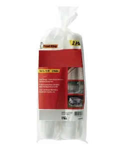 All-Purpose Clear Polyethylene Sheeting, 10' x 15' x 2.7 Mil Rolls, 2-Pack