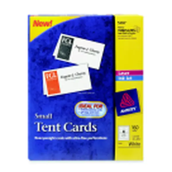 Avery Laser-Inkjet Perforated White Tent Cards - Embossing Card Stock, White Cardstock, Pack of 160, White Cardstock Card Stock