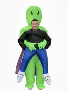 New Caped Alien Inflatable Costumes for Adults, Ideal for Thanksgiving, Christmas & Festive Events, Fun Party Supplies, Great Gift Idea, Cool Toy Option