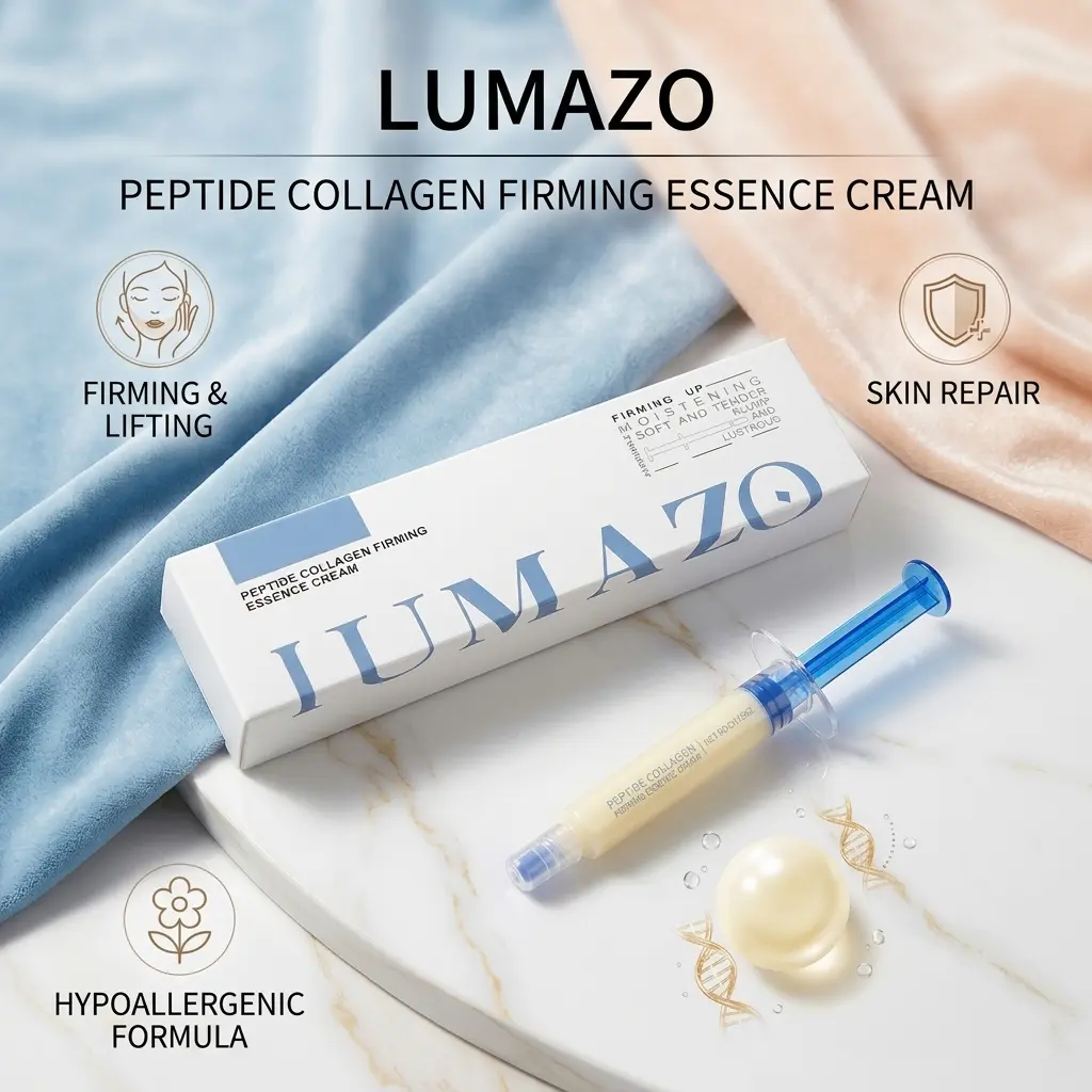 LUMAZO Polypeptide Collagen Elastic Essence Cream - Low-Irritating Firm Lift Serum, Moisturizer for Hydrating, Skin Repair (Festive & Home Supplies Party Bag Gift Addition)