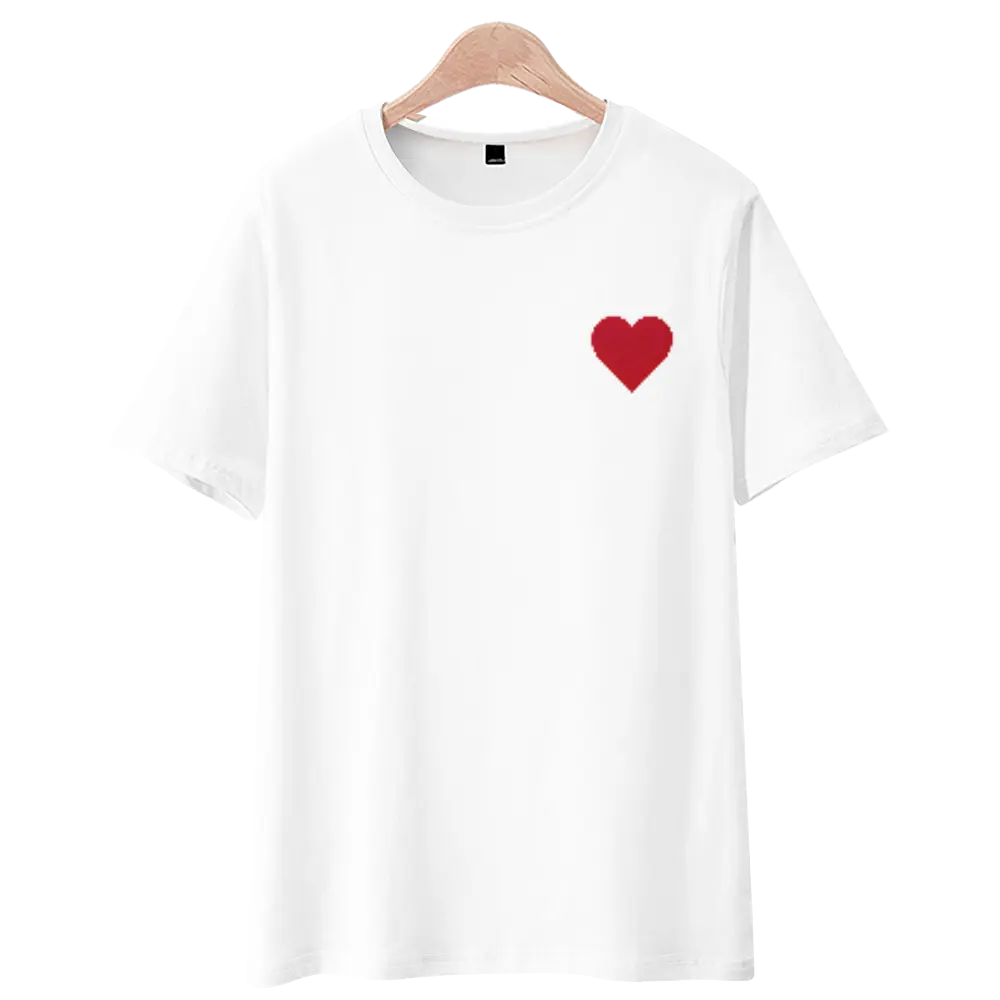 COOFANDY Men's Graphic & Interactive Tee Set - Fabric Menswear Short-Sleeve T-Shirts with Heart, Slogan, QR-Code, Sporty & Classic Casual Designs