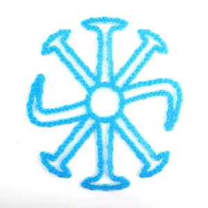 Electric vehicle riding silicone helmet inner pad anti-pressure hair breathable portable helmet pad riding equipment