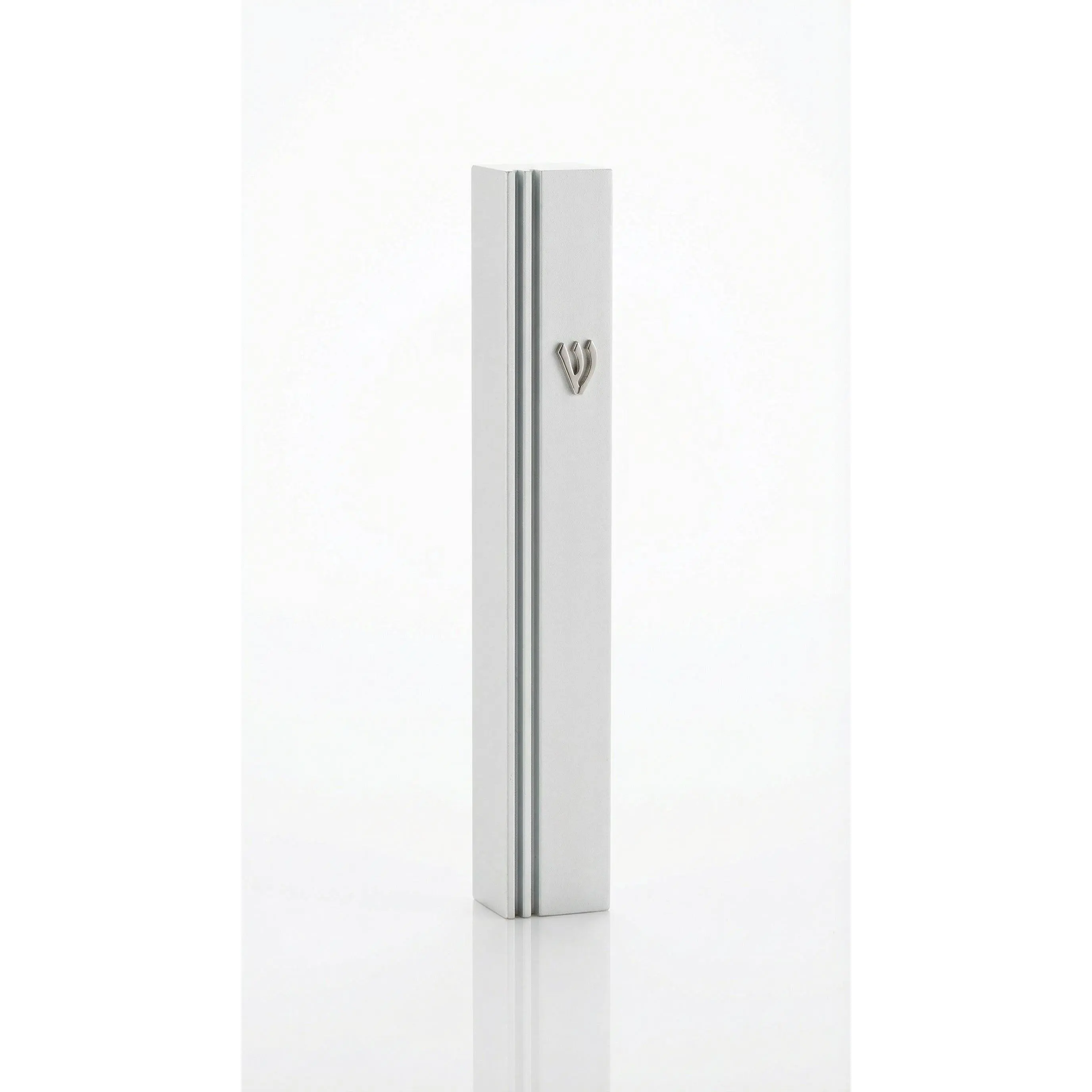 White Aluminum Outdoor Mezuzah