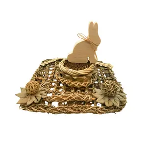 Rabbit Toys, Activity Mat, Spring Bunny, Natural Busy Mat, Rabbit Gift, Interactive Bunny Toy, Rabbit Enrichment, Bunny Playtime