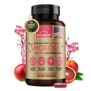 SOLNUVI Morosil - Clinically Researched Metabolism, Healthy Body Composition, Immune Health Support - Moro Red Orange Extract