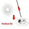 2/4/6/8 Pack Spin Mop Replacement Head, 360° Microfiber Mops Refills, Easy Cleaning Round Shape, Standard Size, for Household Cleaning