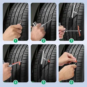 Car Tire Repair Tool Kit, RV Motorcycle Emergency Quick Fix Set, Battery Car Vacuum Tube Patch Tools, Fast Glue Strips Film Tyre Special