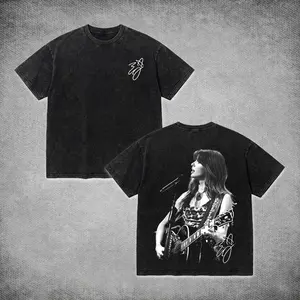 Retro 90s Ella Langley Graphic T-Shirt, Acoustic Guitar Girl Print The Dandelion Tour Inspired, Vintage Concert Tee Black Aesthetic Singer Shirt, Indie Pop Country Music Merch, Streetwear Overisze Unisex Fan Tee