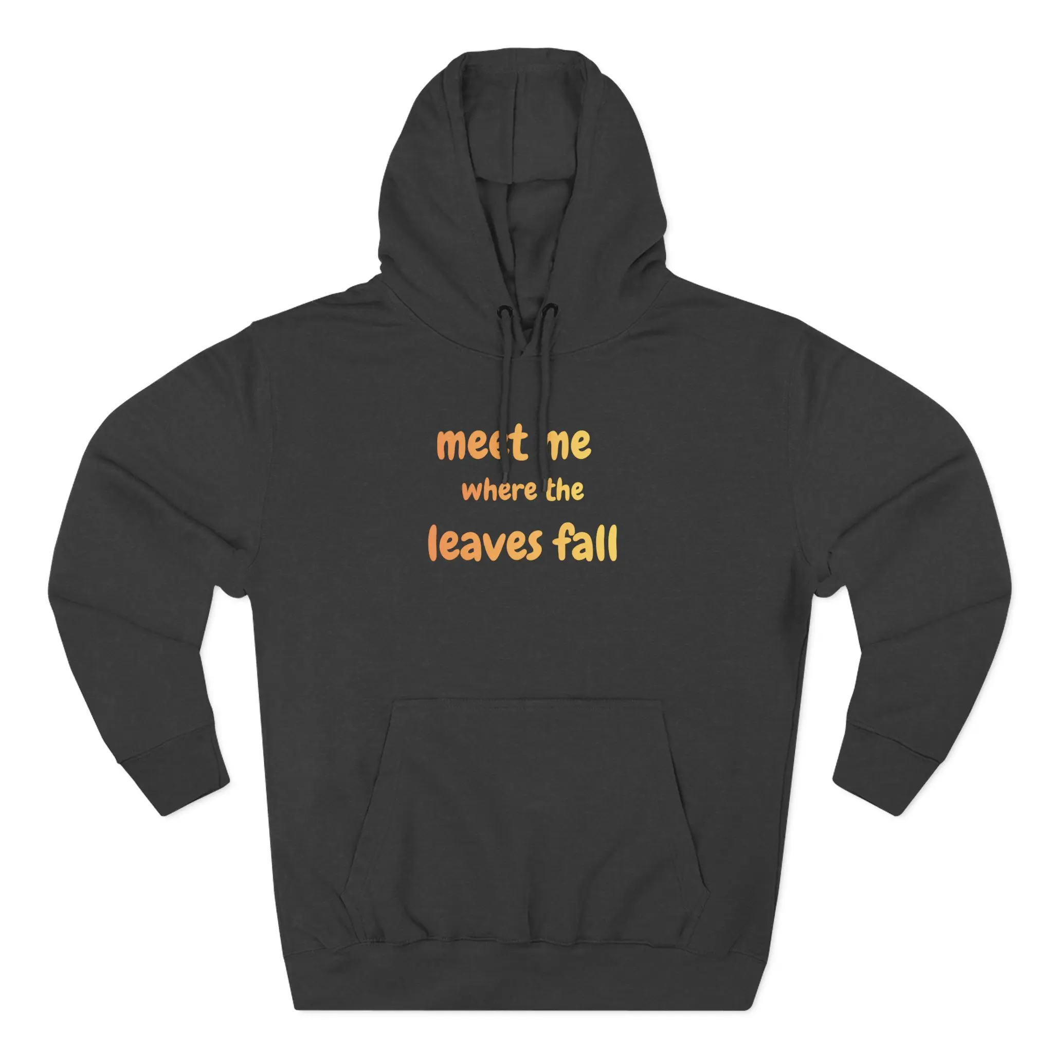 meet me where the leaves fall /  Premium Pullover Fleece Hoodie
