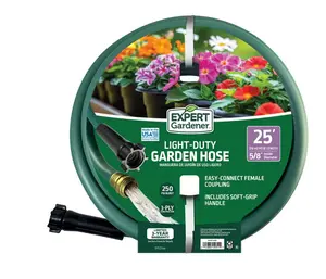 Expert Gardener 5/8-Inch x 25-Foot Light Duty Garden Hose