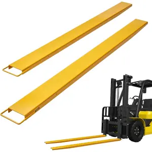 VEVOR Forklift Extensions, 72 Inch Fork Extensions 4.5 Inch Width, Heavy Duty Fork Extensions for Forklifts, 1 Pair Forklift Extensions for Forklift Truck, YellowVEVOR Super Brand Day