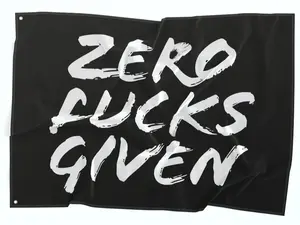 Zero Fucks Given Flag for ATVs UTVs Enhance Your Polaris, CanAm Ideal for Riders & Wall Art Banner