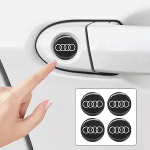 4/10/15Pcs 3D Car Lock Keyhole Stickers Door Lock Protect Interior Stickers For Audi S A1 A3 A4 A5 A6 A8 Q3 Q5 Q7 Q8 Quattro S7 S8 S3 S4 Accessorie Sticker For Cars
