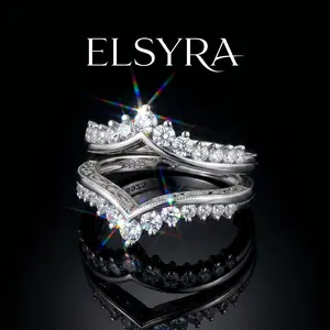 S925 Sterling Silver Ring Guard, DIY, Ring enhancer for engagement ring, Enhanced ring with 5A Cubic Zirconia Curved Wedding Bands for Women, Ideal for Birthdays,Valentine's Day, Birthdays Jewelry