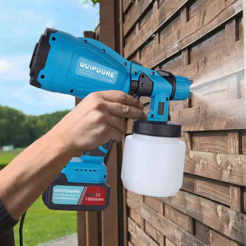 Cordless Paint Sprayer with 21V Battery, Handheld Electric Paint Gun for Home, Furniture, and Wall Painting Projects