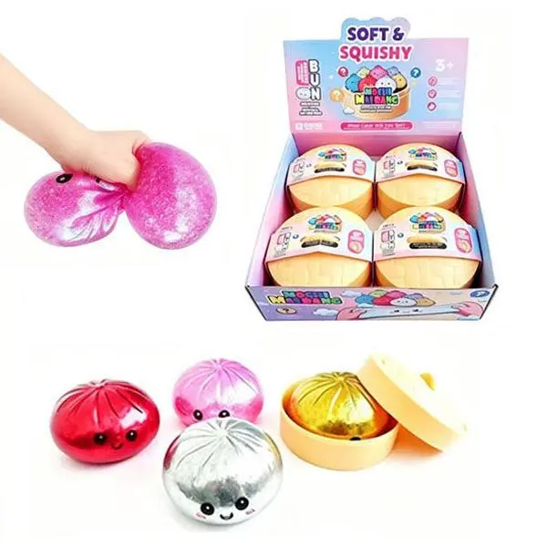 Jumbo 5 inches Squishy Dumpling with Orbeez Mystery Surprise