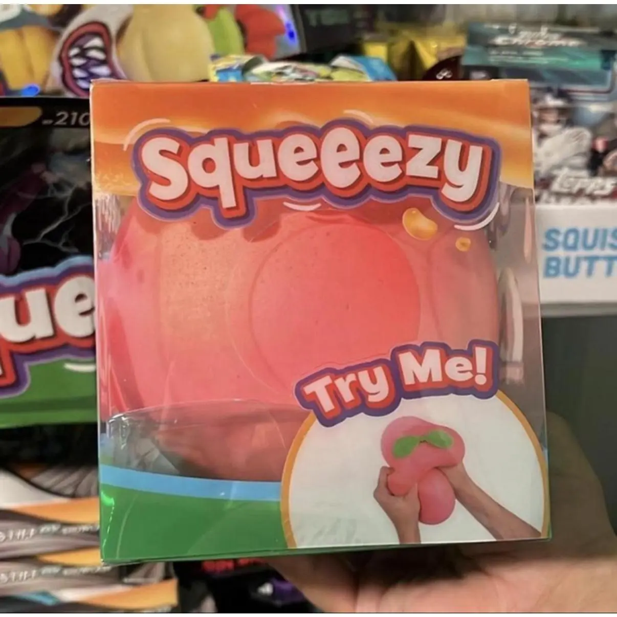 Squeezy Peach Jumbo Squishy - 100% Authentic Stress Relief Toy for Fun and Relaxation