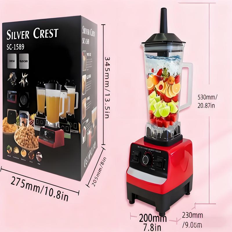 Powerful 6-Blade Commercial Blender 2L Large Capacity BPA-Free Get 6 Free Kitchen Gadgets for Home & Commercial Use