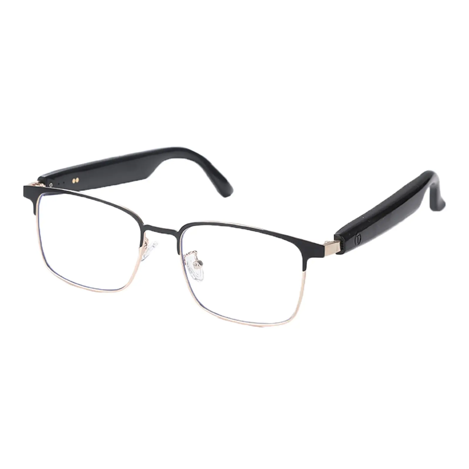 AI smart glasses, featuring AI translation, 164 language support, photochromic lenses, music playback, hands-free calling, and UV and blue light protection.