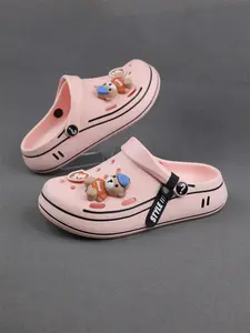 Women's Cute Cartoon Bear Design Clogs, Casual Comfortable Soft Sole Slippers, Home Bathroom Slippers, Non-slip Clogs for Indoor & Outdoor Wear, Casual Slipper Shoes