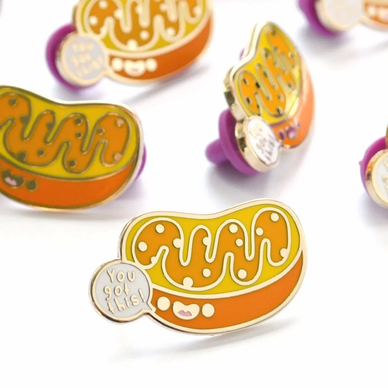 Motivational Mitochondria Enamel Pin, Graduation Gift, Nursing, Medical Student, Scientist, Lab Tech New Grad Stocking Stuffer, Microbiology