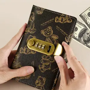 2026 New Password-Lock Savings Book 100-Day Challenge Journal for Cash Storage Cultivate Consistent Saving Habit Secure Password Lock Design Planner Notebook Finance Checklist Organizer