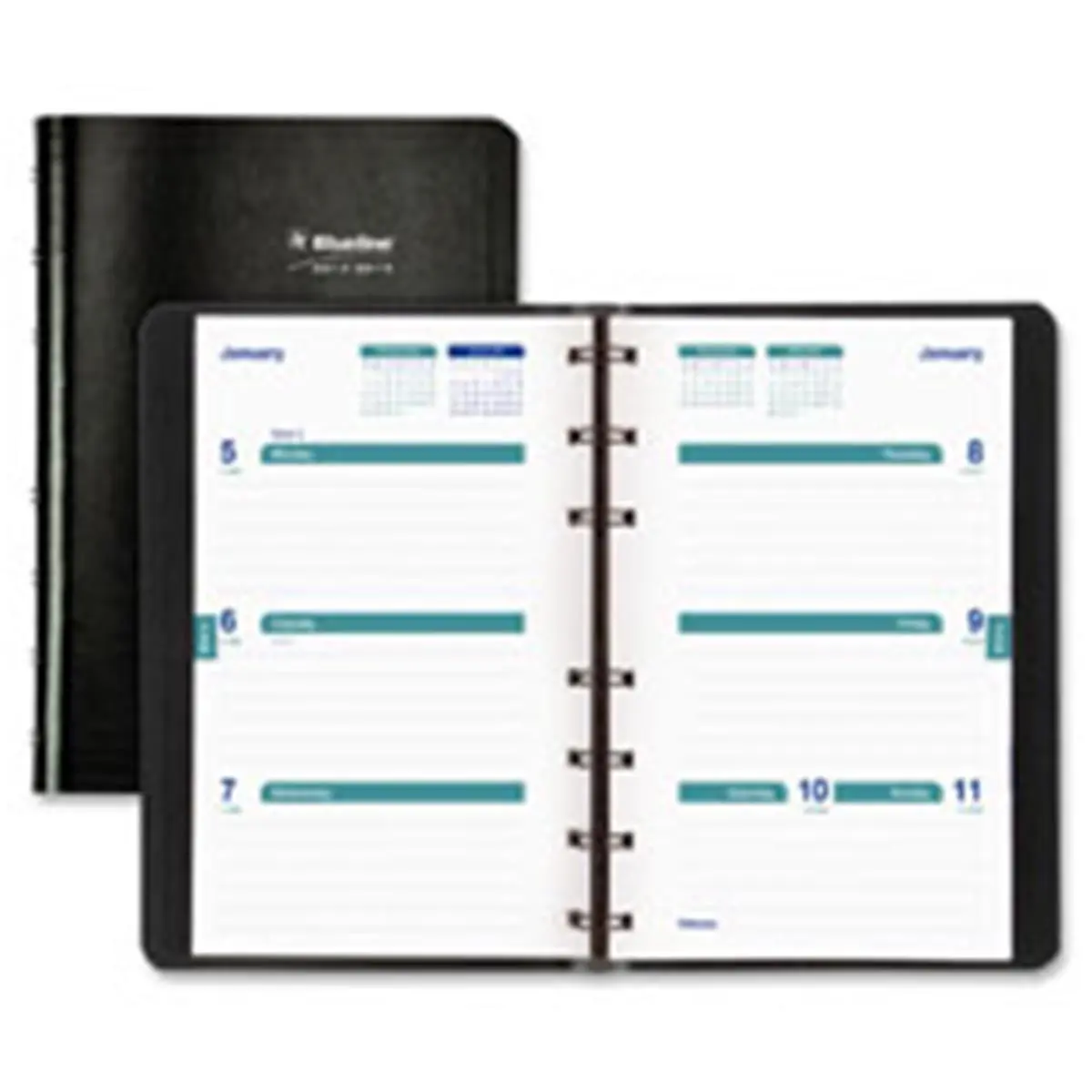 Rediform 2PPW Weekly Academic Productivity Planner - Student Planner with Ruled Pages, Twin-Wire Bind, Dated Plan, Schedule Tracking, Calendar Integration, Monthly Markers