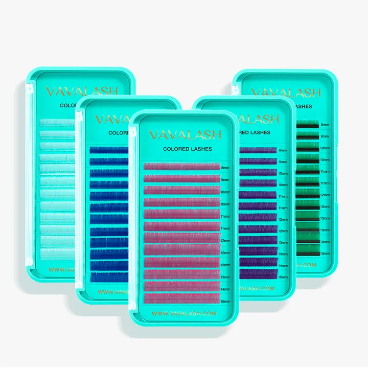 VAVALASH Colored Volume Eyelash Extensions, 0.07mm False Lashes for Makeup VAVALASH Colored Volume Eyelash Extensions, 0.07mm False Lashes for Makeup
