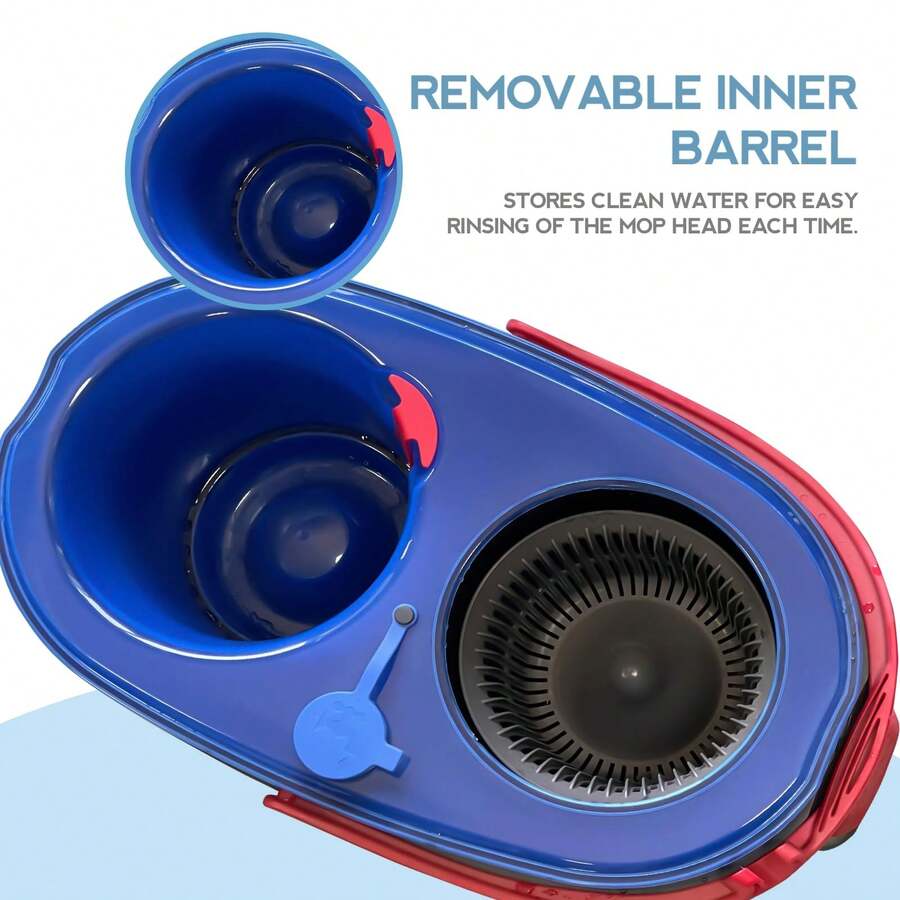 [3/5-piece set] Mop replacement head (only applicable to dual-tank system), rotating mop replacement head, easy to clean, microfiber replacement head, machine washable