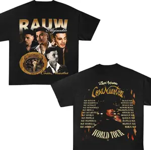 Alejandro Concert 2025 Fan 2 sides T-shirt, Vintage Y2K Graphic Tee, Rauw Cosa Nuestra Cotton Shirt, Streetwear Casual, Summer Style