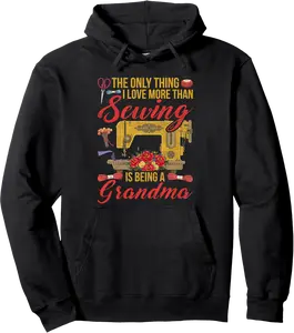 Retired Old Women Sewer Grandma Funny Sew Quilter Sewing Pullover Hoodie - Yoandymira Shop 32B09883K4XB