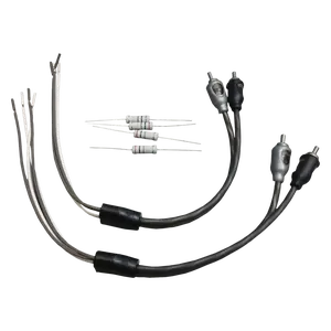 Massive Audio UW-1 Universal RCA Adapter with Male Connectors & High Grade Braided Cables for BLADE BP NANO EDGE NANO BLU TRIDENT Series Amplifiers ATO Feature Activation Plug