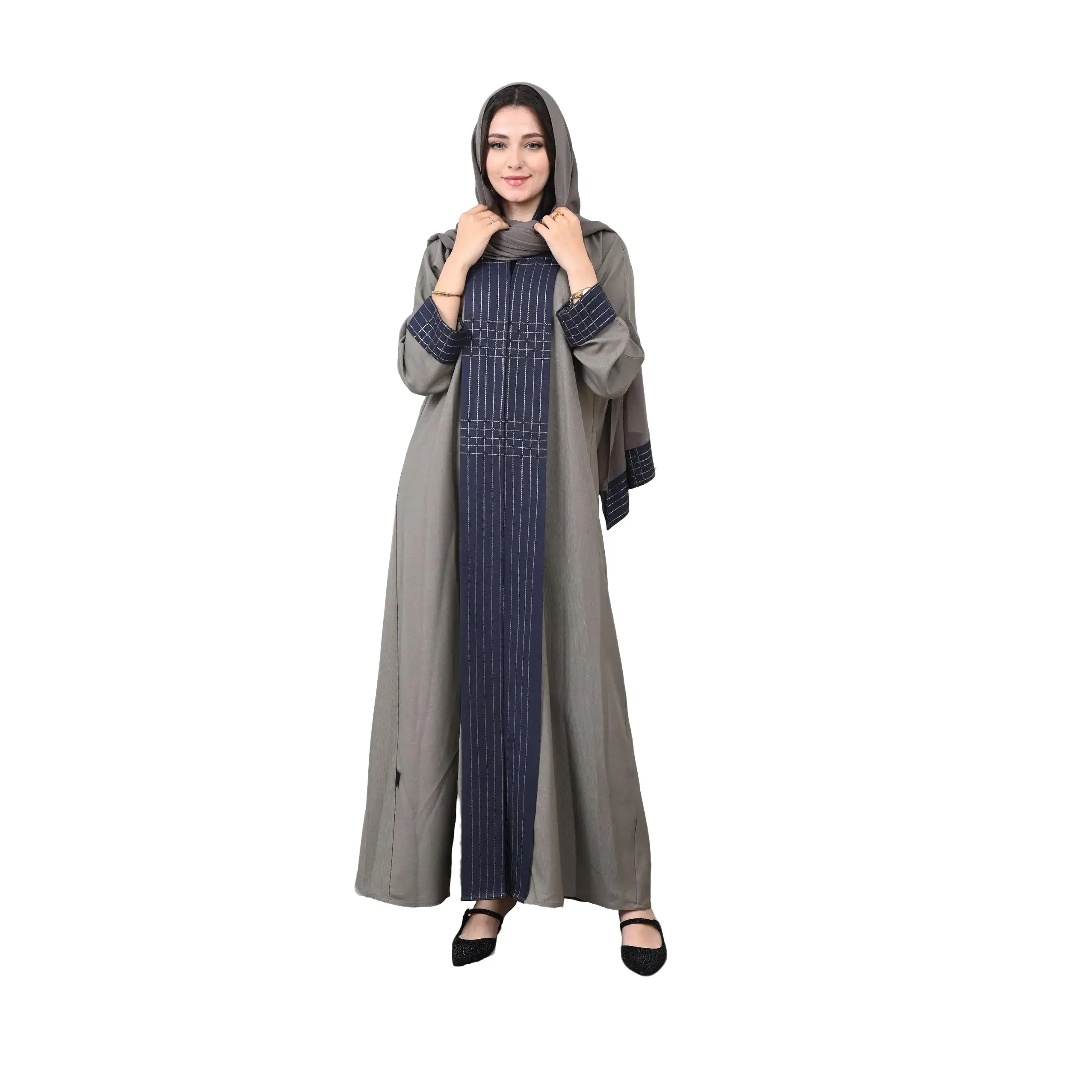 Muted beige. Women's Abaya.