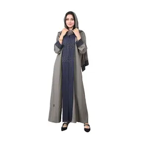 Muted beige. Women's Abaya.