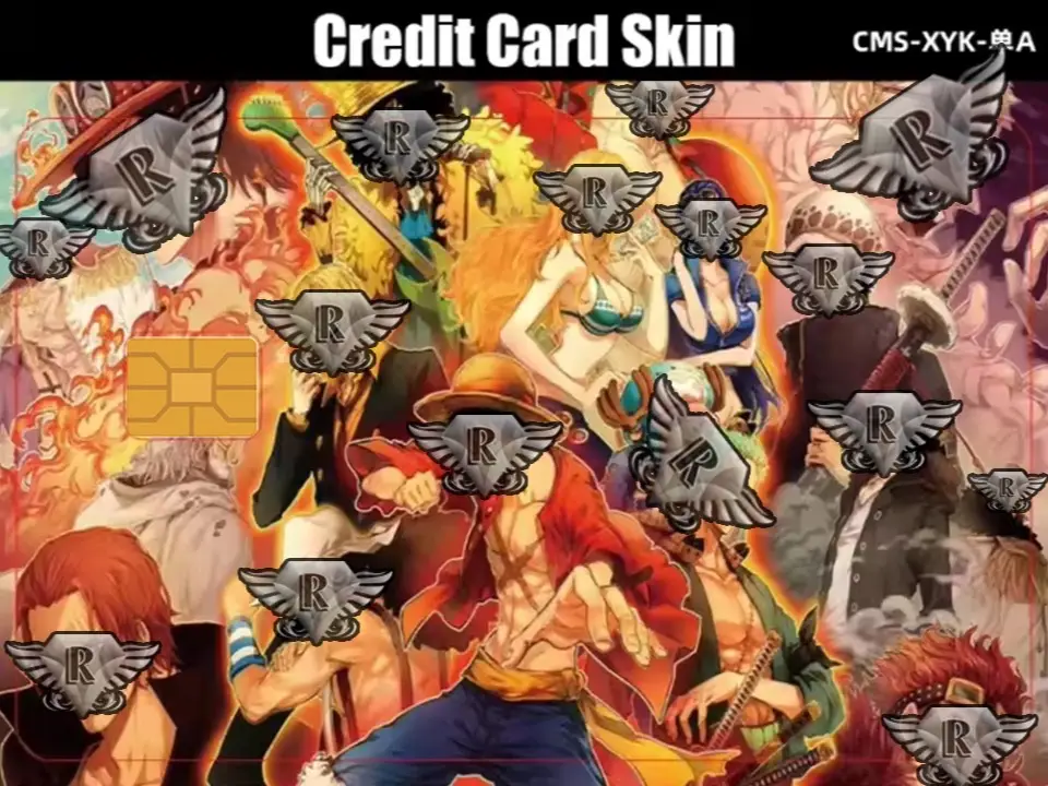 One Piece Team Debit Card Sticker