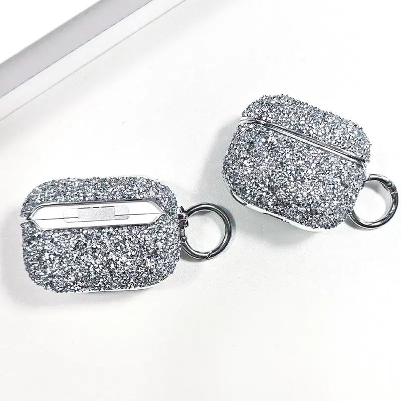 Sparkly Rhinestone AirPods Case Compatible with AirPods Pro/4/3/2 – Bling Protective Earphone Cover for Women Girls Daily Outfit & Glam Style