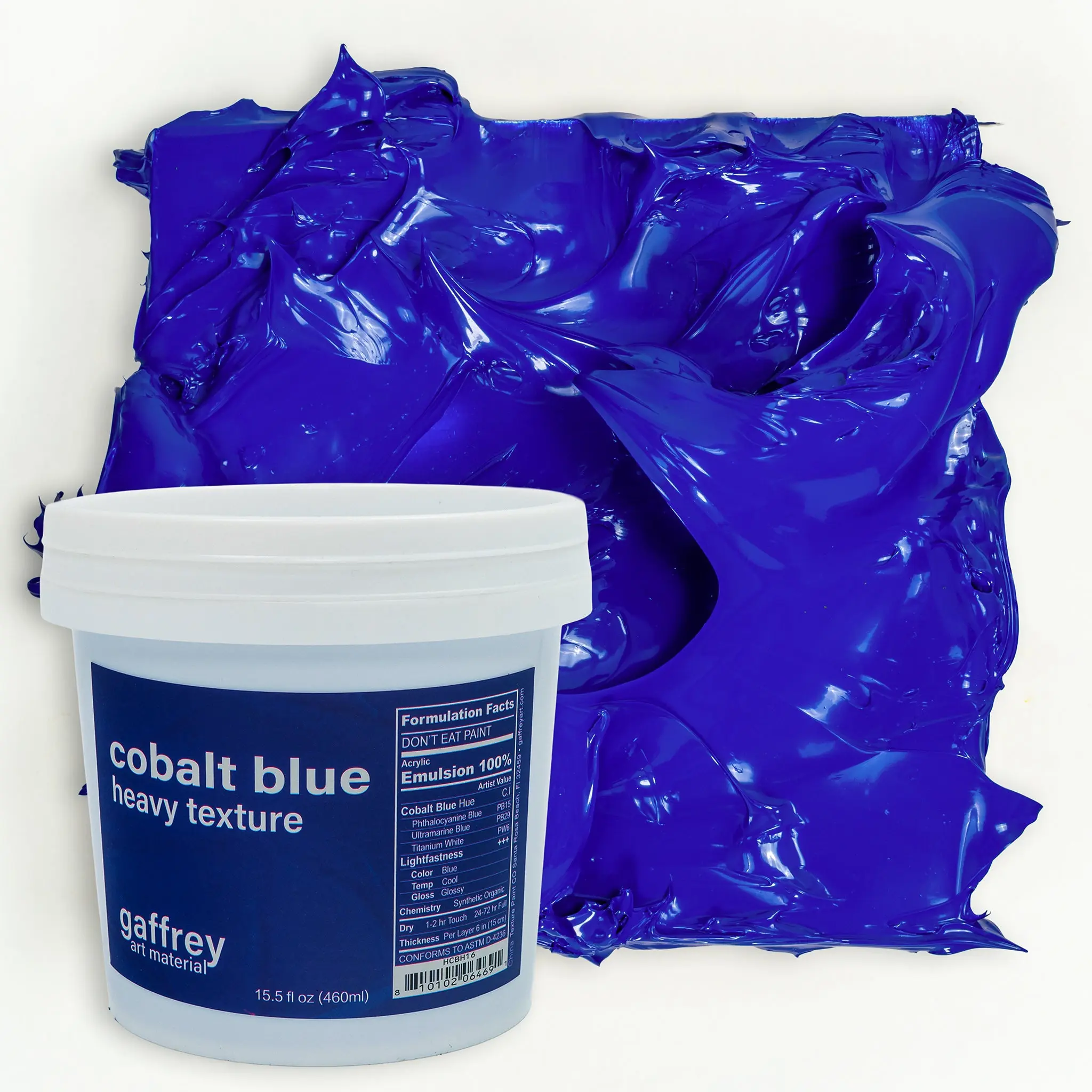 Cobalt Blue Hue Heavy Body Texture Acrylic Paint