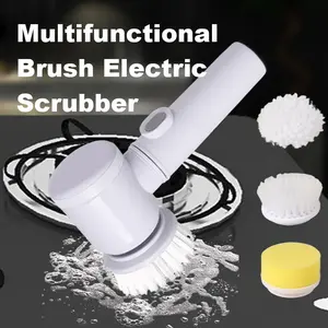 Rechargeable Multifunctional Electric Scrubber | Automatic Dishwashing Brush for Kitchen, Range Hood & Stove