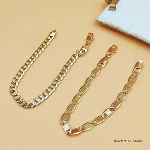 Women's Adjustable Gold Plated Punk Chain Anklet - 2026 Summer European-American Beach Vacation Wearable Jewelry, Sports & Outdoor Accessory,summervibes