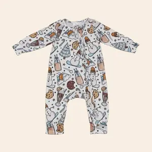 UWHB Baby Winter Romper Snowman Newborn Baby Boy Romper Onesie LR0651
