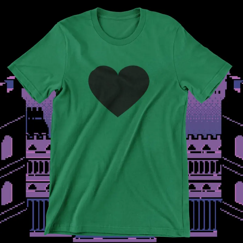 Deltarune Ralsei Green heart  T-Shirt