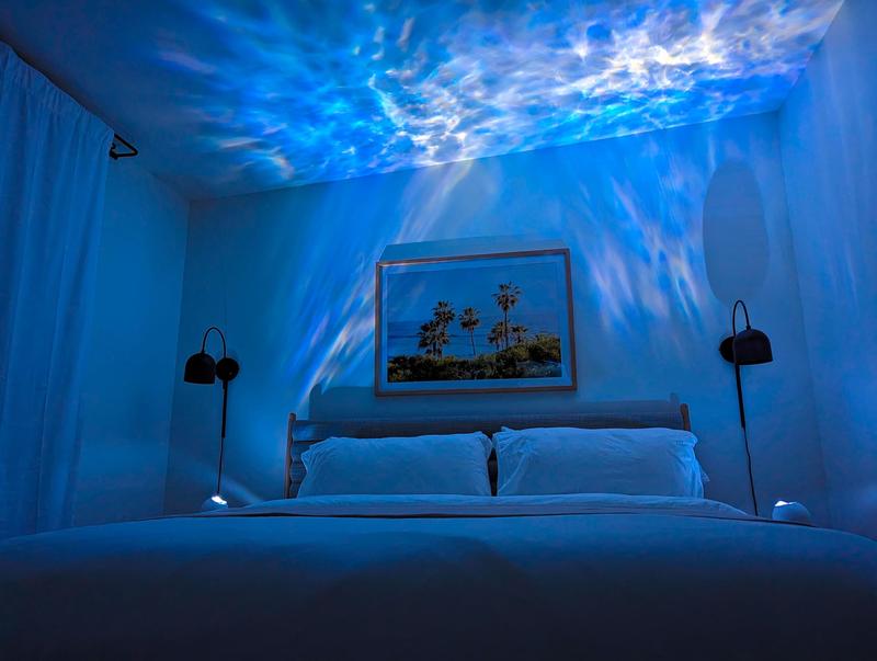 Sky Lite Evolve - Cloud Galaxy Projector Light with LED Nebula Lighting and Ocean Lamp, Wave lamp, WiFi App for Bedroom lights, Meditation, Relaxation, Gaming Room, Home Theater, and Bedroom Night Light Gift (Nebula Cloud Only)
