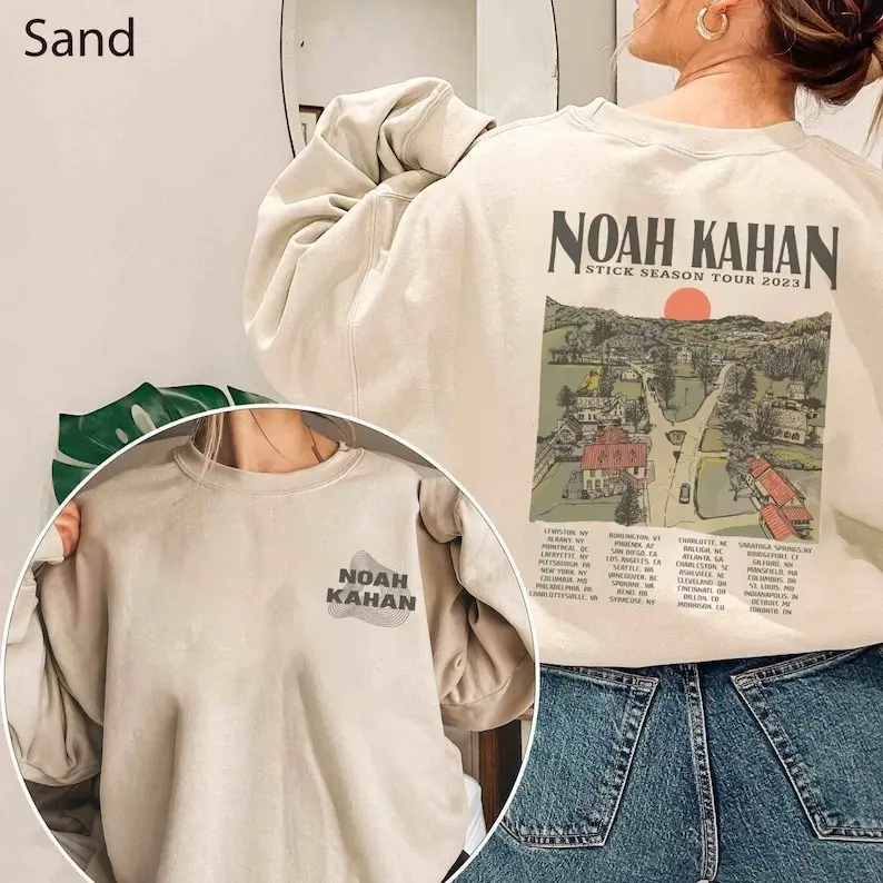 Vintage Stick Season Tour Sweatshirt, Noah Kahan Shirt Womenswear Hoodie Sweaters Crewneck