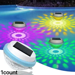 Solar Powered Floating LED Light, Multicolor Pool Lamp, Submersible Aquarium Light, Garden Decorative Mood Light, Outdoor Lighting